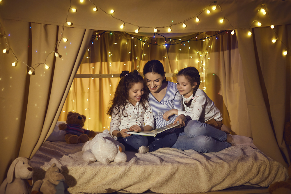 happy family reading a book insurance agency Baltimore, Maryland